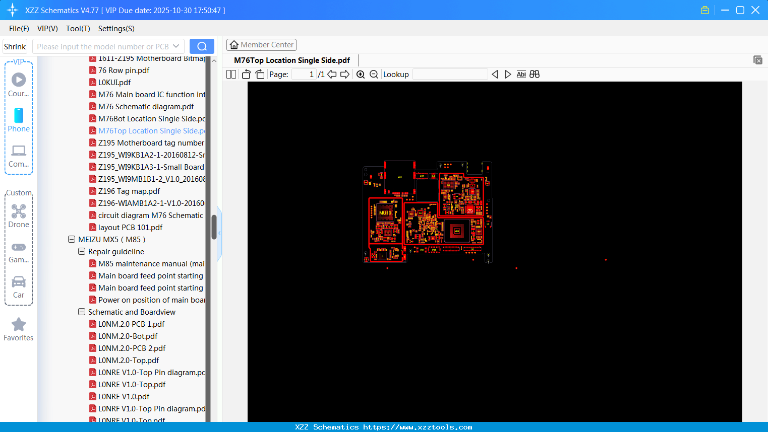 Meizu M76Top Location Single Side